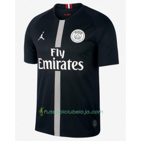 Camisola Paris Saint Germain Jodan Preto Equipamento 3ª 2018-2019 Manga Curta